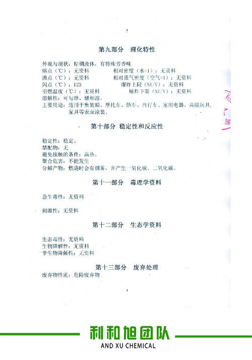 成分展示